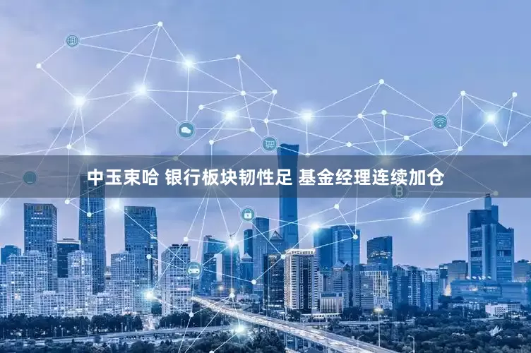 中玉束哈 银行板块韧性足 基金经理连续加仓